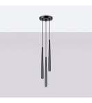 Pendant tube lamps - Sollux BLISS 3P pendant lamp black SL.1463 - product 2