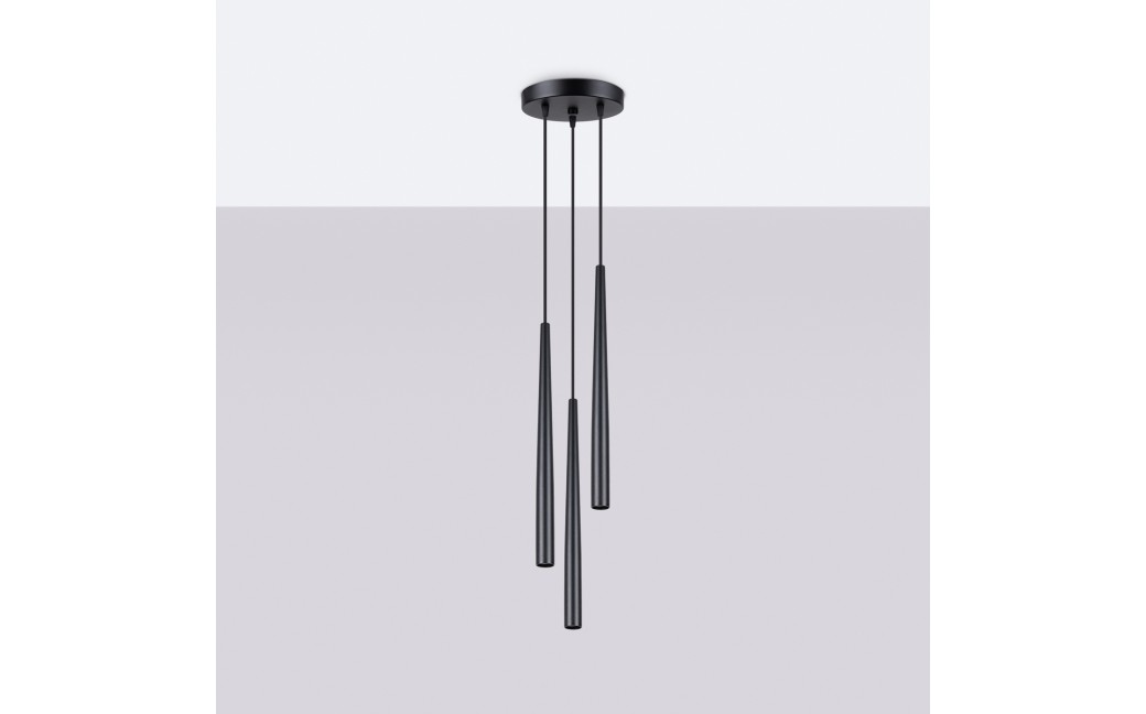 Sollux Lampa wisząca BLISS 3P czarna SL.1463