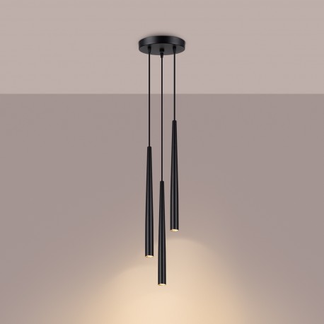 Sollux Lampa wisząca BLISS 3P czarna SL.1463