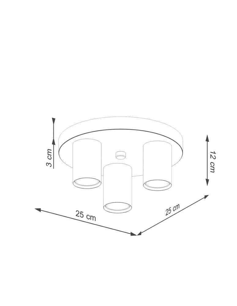 Modern ceiling lamps - Sollux Plafond LAGOS 3P white SL.1464 - product kolory-swiatla.pl 8