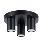 Modern ceiling lamps - Sollux Plafond LAGOS 3P black SL.1466 - product 1