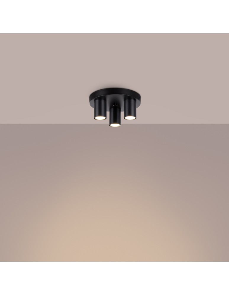 Modern ceiling lamps - Sollux Plafond LAGOS 3P black SL.1466 - product kolory-swiatla.pl 3