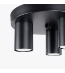 Modern ceiling lamps - Sollux Plafond LAGOS 3P black SL.1466 - product 6