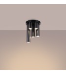 Modern ceiling lamps - Sollux Plafond LAGOS 5P black SL.1467 - product 3
