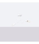Loft ceiling lamps - industrial - Sollux Chandelier LOOP 2 white SL.1471 - product 2