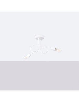 Sollux Żyrandol LOOP 2 biały SL.1471 - produkt 2