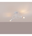 Loft ceiling lamps - industrial - Sollux Chandelier LOOP 2 white SL.1471 - product 3