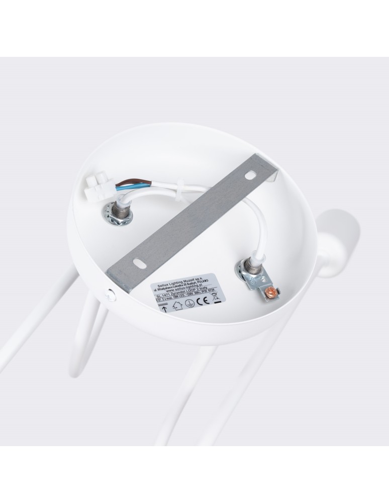 Loft ceiling lamps - industrial - Sollux Chandelier LOOP 2 white SL.1471 - product kolory-swiatla.pl 4