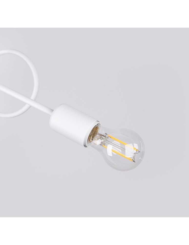 Loft ceiling lamps - industrial - Sollux Chandelier LOOP 2 white SL.1471 - product kolory-swiatla.pl 7