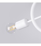 Loft ceiling lamps - industrial - Sollux Chandelier LOOP 2 white SL.1471 - product 8