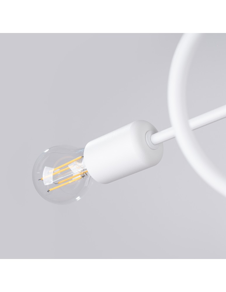 Loft ceiling lamps - industrial - Sollux Chandelier LOOP 2 white SL.1471 - product kolory-swiatla.pl 8