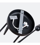 Loft ceiling lamps - industrial - Sollux Chandelier LOOP 2 black SL.1472 - product 4