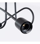 Loft ceiling lamps - industrial - Sollux Chandelier LOOP 2 black SL.1472 - product 5