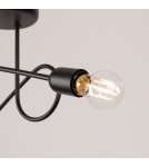 Loft ceiling lamps - industrial - Sollux Chandelier LOOP 2 black SL.1472 - product 6