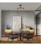 Loft ceiling lamps - industrial - Sollux Chandelier LOOP 2 black SL.1472 - product 11