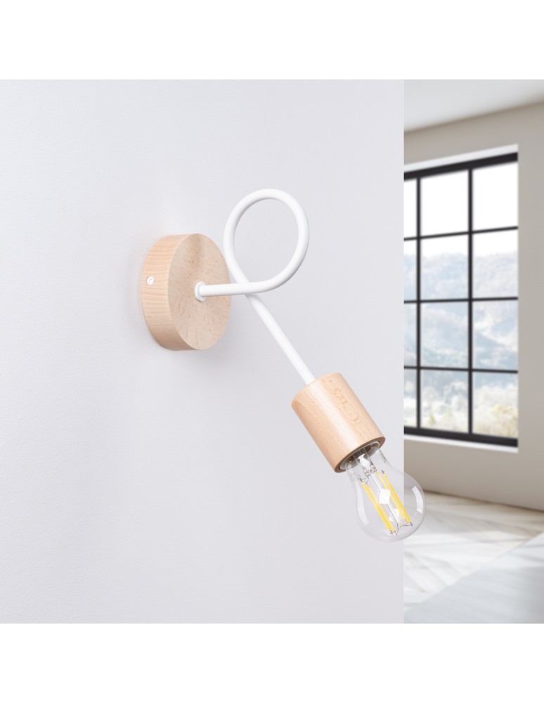 Loft wall lamps - industrial - Sollux Wall lamp EMBER white SL.1473 - product kolory-swiatla.pl 2