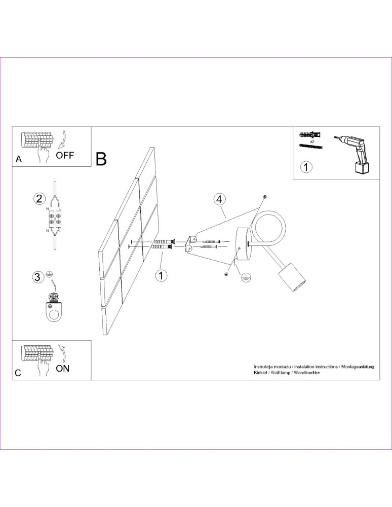 Loft wall lamps - industrial - Sollux Wall lamp EMBER white SL.1473 - product kolory-swiatla.pl 11