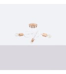 Loft ceiling lamps - industrial - Sollux Chandelier EMBER 3 white SL.1474 - product 2