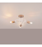Loft ceiling lamps - industrial - Sollux Chandelier EMBER 3 white SL.1474 - product 3