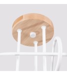 Loft ceiling lamps - industrial - Sollux Chandelier EMBER 3 white SL.1474 - product 8