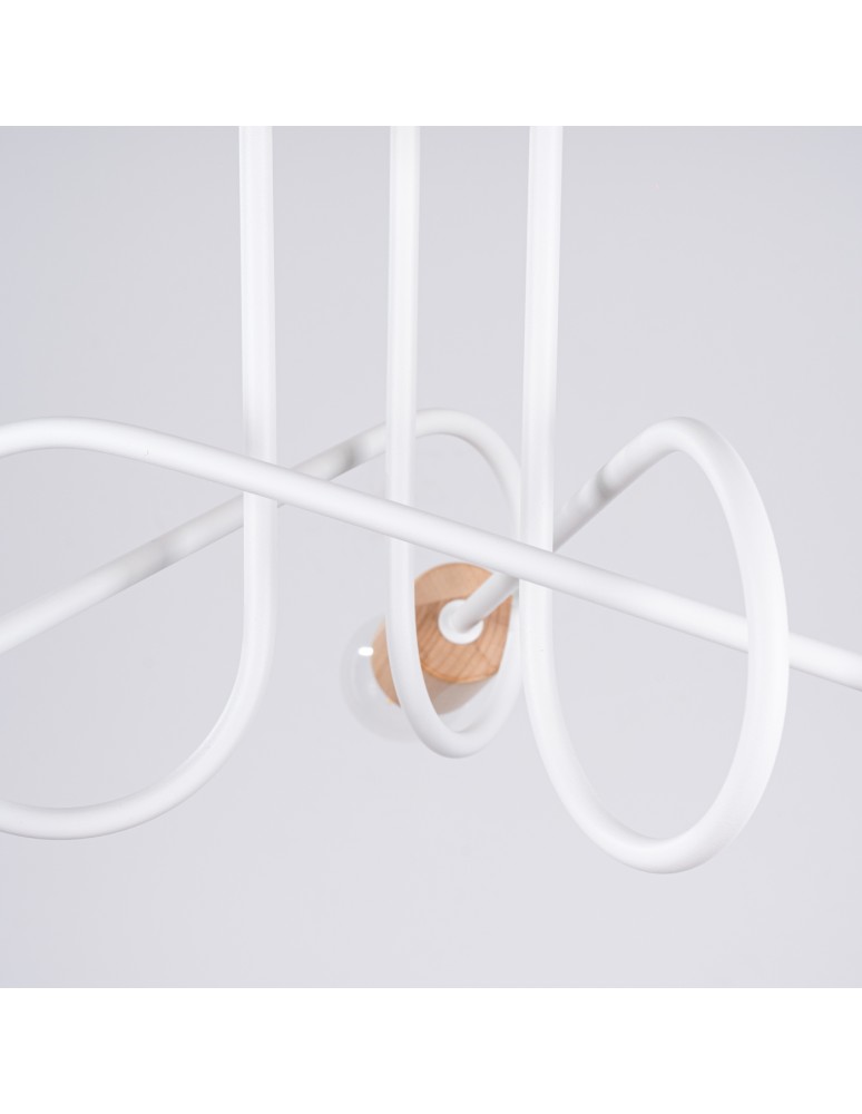 Loft ceiling lamps - industrial - Sollux Chandelier EMBER 3 white SL.1474 - product kolory-swiatla.pl 9