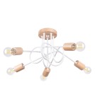 Loft ceiling lamps - industrial - Sollux Chandelier EMBER 5 white SL.1475 - product 1