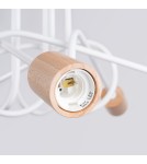 Loft ceiling lamps - industrial - Sollux Chandelier EMBER 5 white SL.1475 - product 5