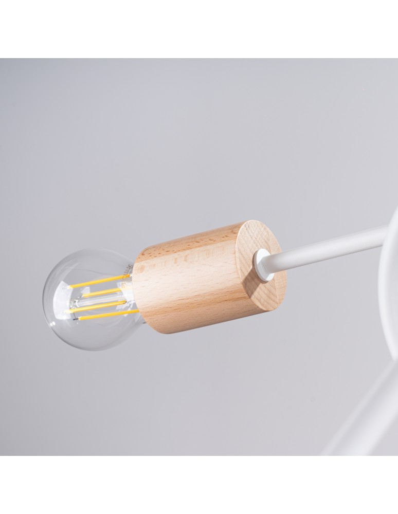 Loft ceiling lamps - industrial - Sollux Chandelier EMBER 5 white SL.1475 - product kolory-swiatla.pl 7