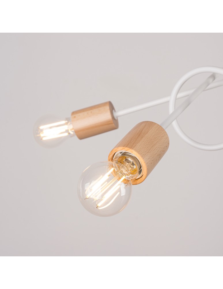 Loft ceiling lamps - industrial - Sollux Chandelier EMBER 5 white SL.1475 - product kolory-swiatla.pl 9