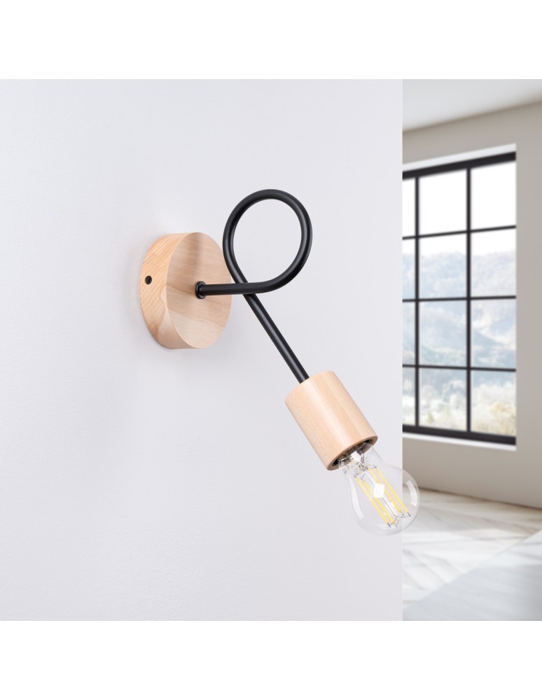 Loft wall lamps - industrial - Sollux Wall lamp EMBER black SL.1476 - product kolory-swiatla.pl 2