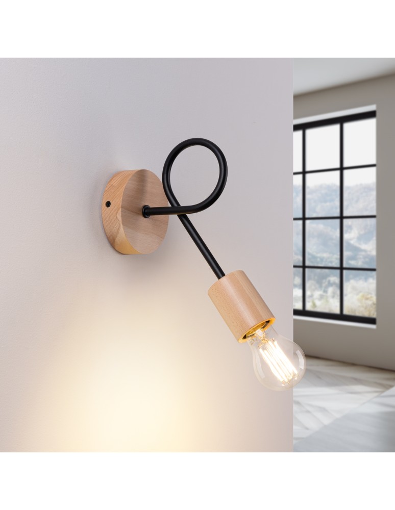Loft wall lamps - industrial - Sollux Wall lamp EMBER black SL.1476 - product kolory-swiatla.pl 3