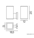 Outdoor wall lamps - SU-MA ADELA 8002 DG Wall lamp. - product 4