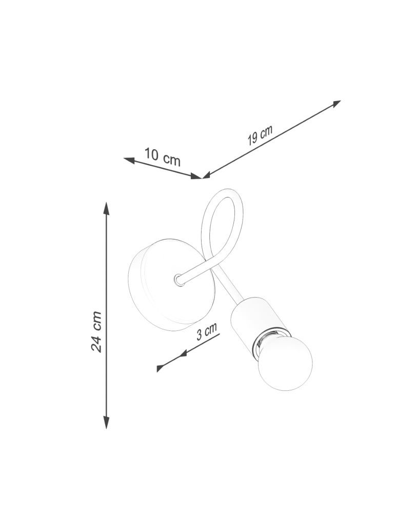 Sollux Kinkiet EMBER czarny SL.1476