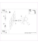 Sollux Kinkiet EMBER czarny SL.1476