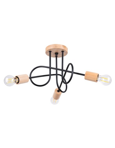 Sollux Chandelier EMBER 3 black SL.1477