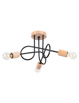 Sollux Żyrandol EMBER 3 czarny SL.1477