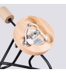 Loft ceiling lamps - industrial - Sollux Chandelier EMBER 3 black SL.1477 - product 4