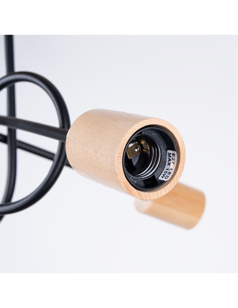 Loft ceiling lamps - industrial - Sollux Chandelier EMBER 3 black SL.1477 - product kolory-swiatla.pl 5