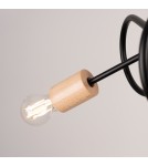 Loft ceiling lamps - industrial - Sollux Chandelier EMBER 3 black SL.1477 - product 6