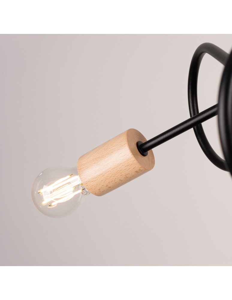 Loft ceiling lamps - industrial - Sollux Chandelier EMBER 3 black SL.1477 - product kolory-swiatla.pl 6