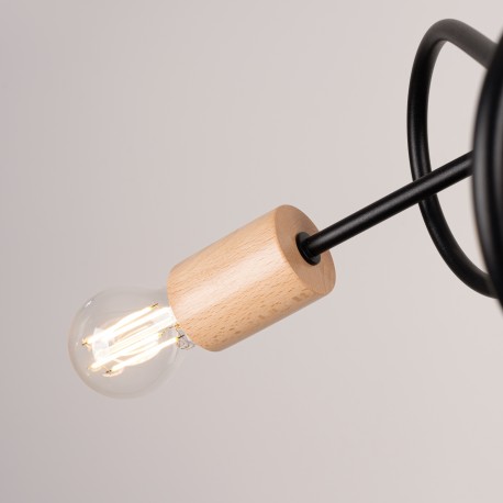 Sollux Żyrandol EMBER 3 czarny SL.1477