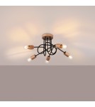 Loft ceiling lamps - industrial - Sollux Chandelier EMBER 5 black SL.1478 - product 3