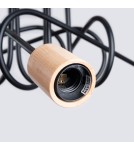 Loft ceiling lamps - industrial - Sollux Chandelier EMBER 5 black SL.1478 - product 5