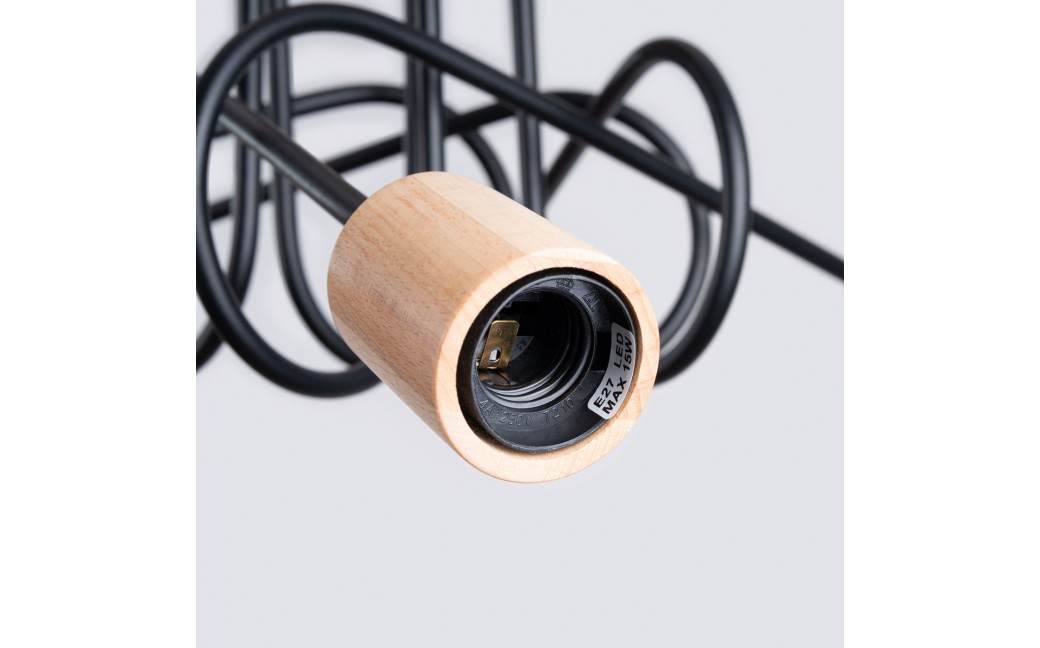 Sollux Żyrandol EMBER 5 czarny SL.1478