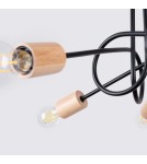 Loft ceiling lamps - industrial - Sollux Chandelier EMBER 5 black SL.1478 - product 7