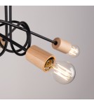 Loft ceiling lamps - industrial - Sollux Chandelier EMBER 5 black SL.1478 - product 8