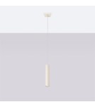 Pendant tube lamps - Sollux LAGOS 1 beige pendant lamp SL.1479 - product 2