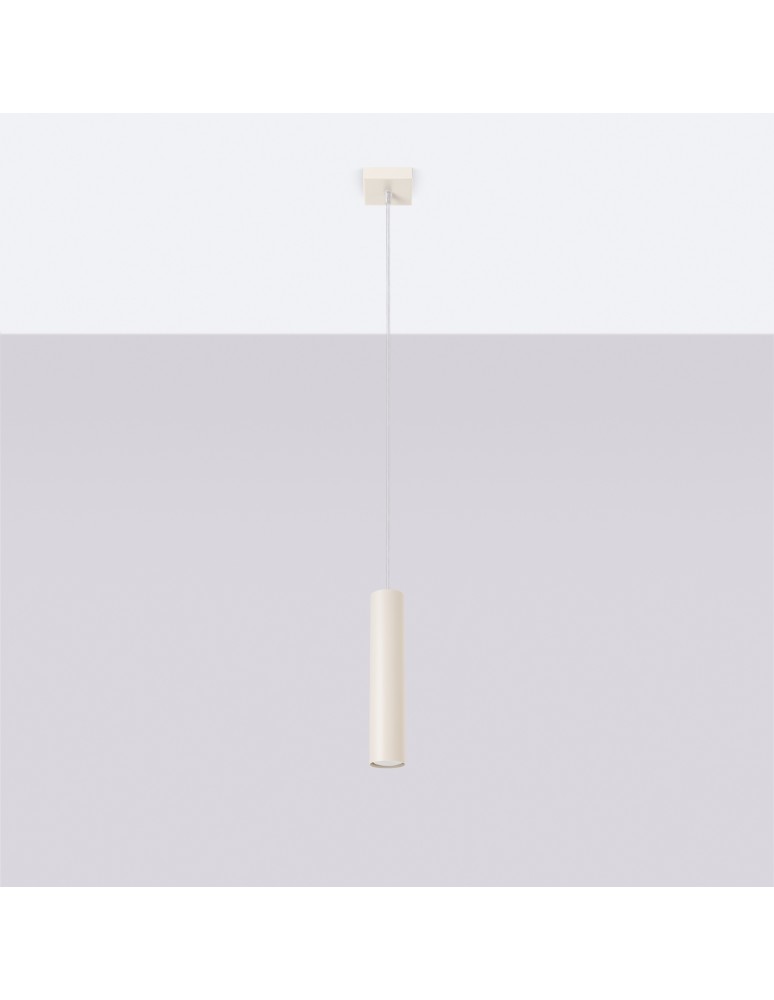 Pendant tube lamps - Sollux LAGOS 1 beige pendant lamp SL.1479 - product kolory-swiatla.pl 2