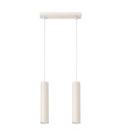 Pendant tube lamps - Sollux LAGOS 2 beige pendant lamp SL.1480 - product 1