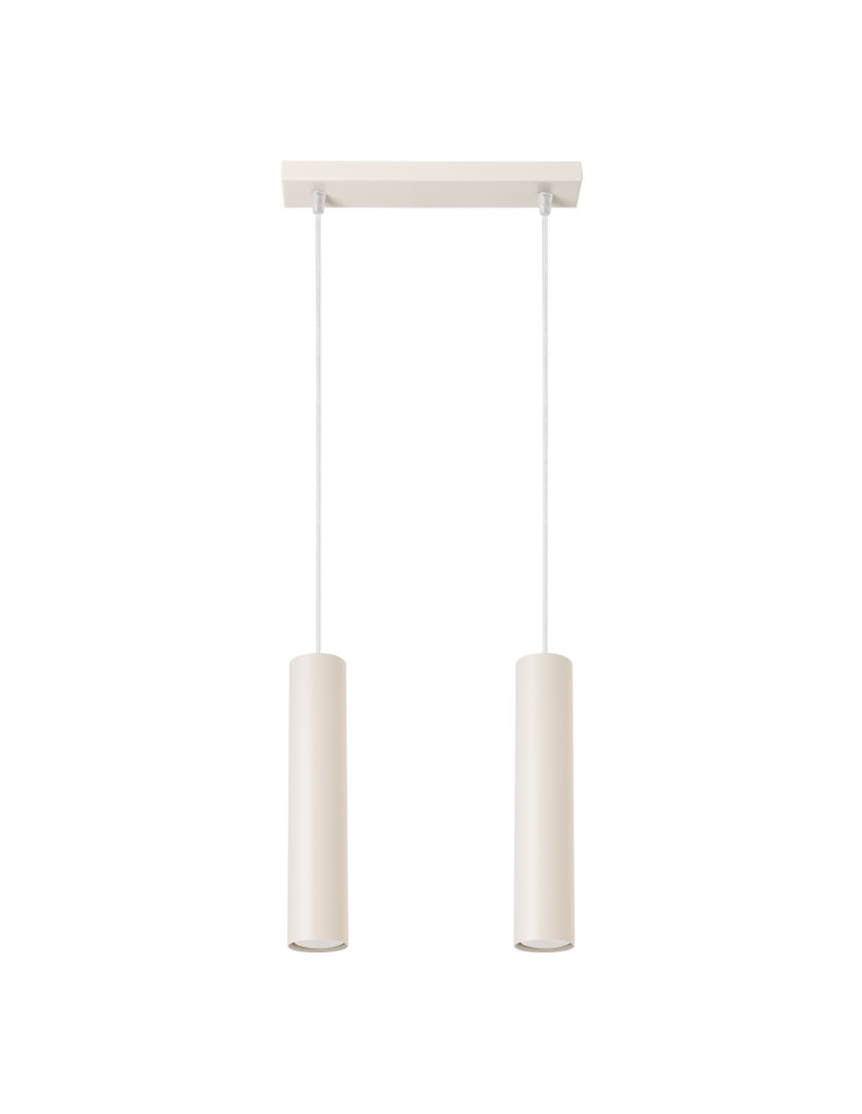 Pendant tube lamps - Sollux LAGOS 2 beige pendant lamp SL.1480 - product kolory-swiatla.pl 1